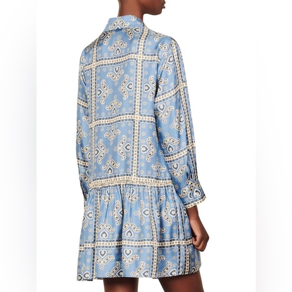 SANDRO Chloe Printed Paisley Dress - Picture 7 of 10